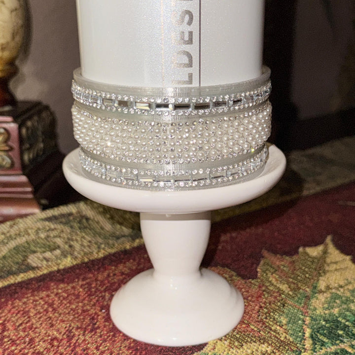 Coldest Fancy Pearl and Rhinestone Tumbler Boot, Straw Lid Collar and Straw Cap Accessory Collection, unique gift accessories
