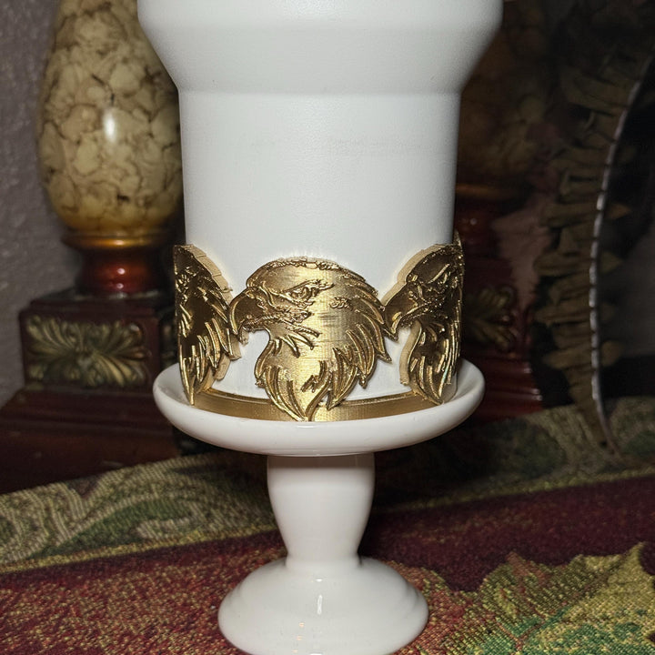 Bald Eagle Tumbler Boot, gold or silver, fits Stanley Hydrojug Coldest Tumblers, Cup Boot Sleeve, patriotic Unique Gift,