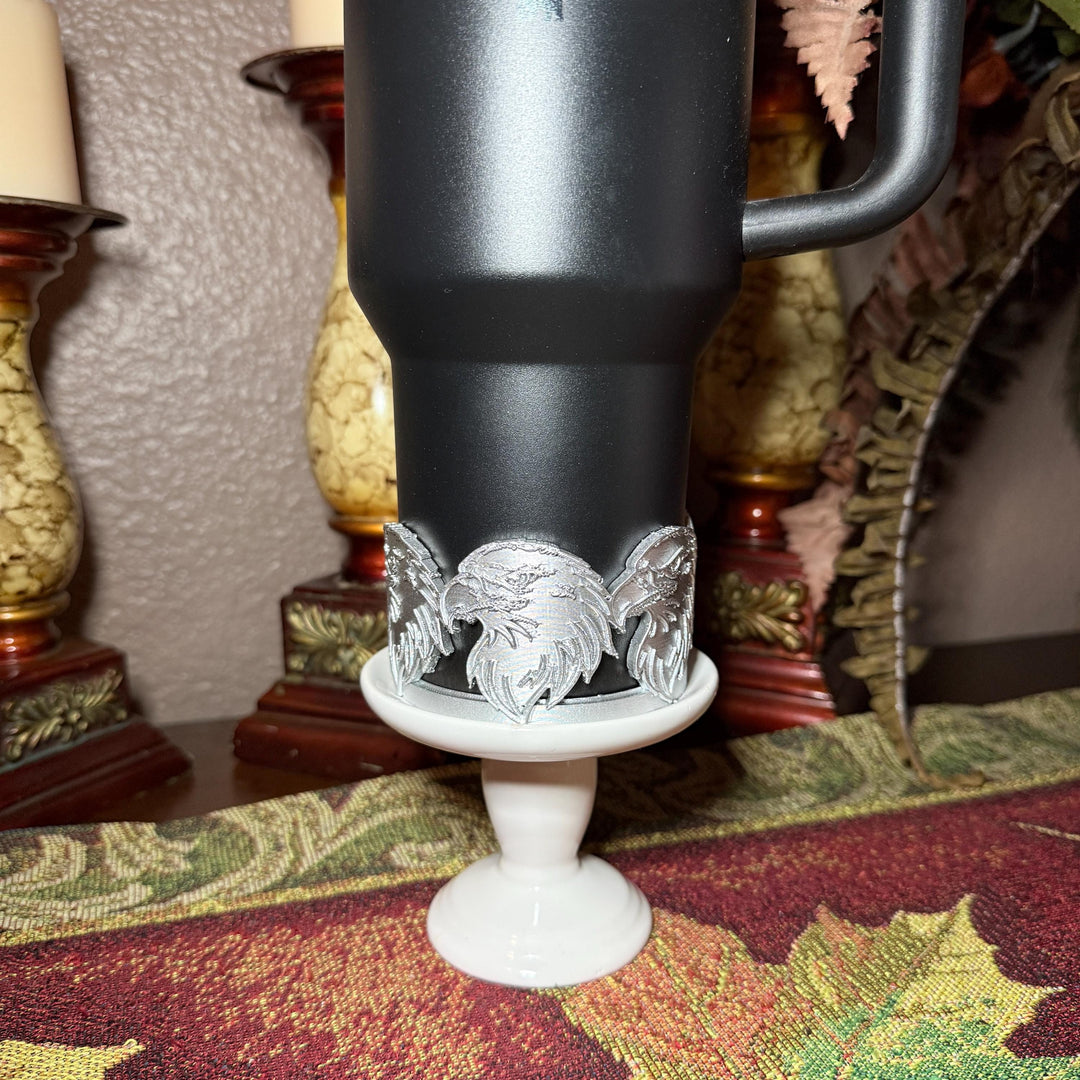 Bald Eagle Tumbler Boot, gold or silver, fits Stanley Hydrojug Coldest Tumblers, Cup Boot Sleeve, patriotic Unique Gift,