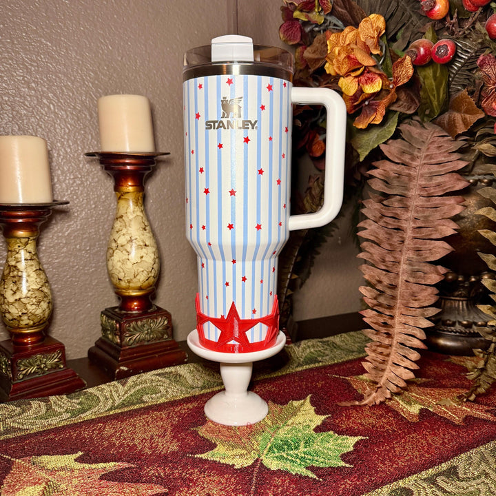 Red White Blue Tumbler Boot, fits Stanley Hydrojug Tumbler and can cooler, Cup Boot Sleeve, stars stripes Unique Gift,