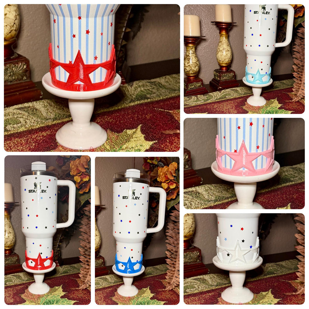 Red White Blue Tumbler Boot, fits Stanley Hydrojug Tumbler and can cooler, Cup Boot Sleeve, stars stripes Unique Gift,