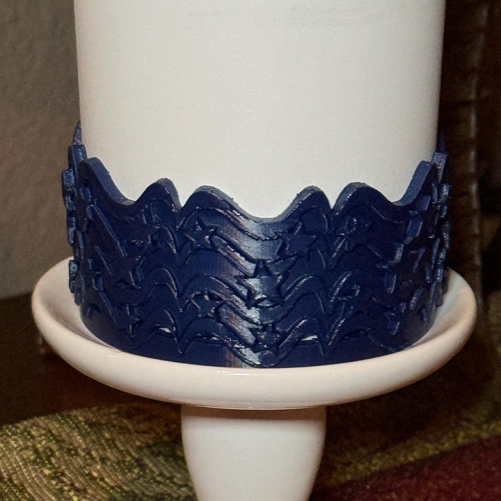 Red Silver Blue Tumbler Boot, fits Stanley Hydrojug Tumbler and can cooler, Cup Boot Sleeve, stars stripes red chili fireworks cream royal