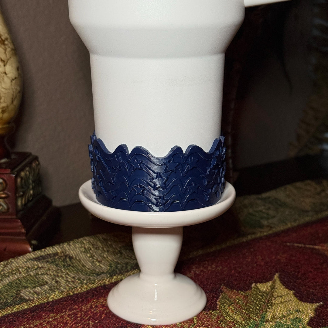 Red Silver Blue Tumbler Boot, fits Stanley Hydrojug Tumbler and can cooler, Cup Boot Sleeve, stars stripes red chili fireworks cream royal