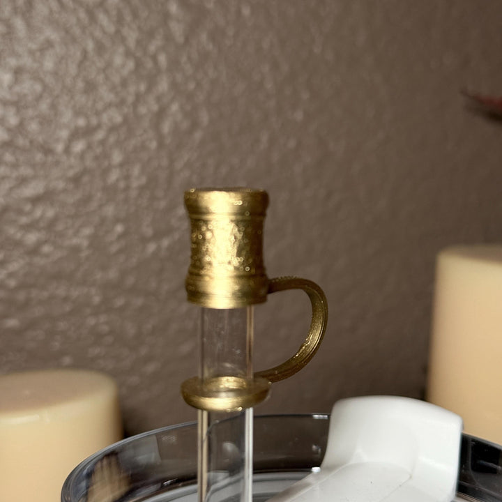 Fancy Straw Cap, gold silver rose gold straw cover, unique gift