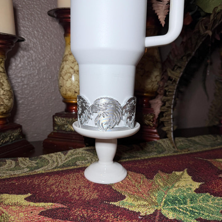 Bald Eagle Tumbler Boot, gold or silver, fits Stanley Hydrojug Coldest Tumblers, Cup Boot Sleeve, patriotic Unique Gift,