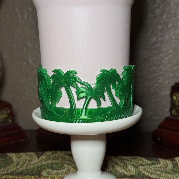 Beach Palm Tree Tumbler Boot, Unique Gift, Hydrojug, Stanley, and others