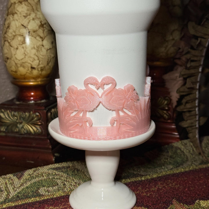 Beach Road Trip Cabana Flamingo Palm Tree Tumbler Boot, Unique Gift, Hydrojug, Stanley, multiple color