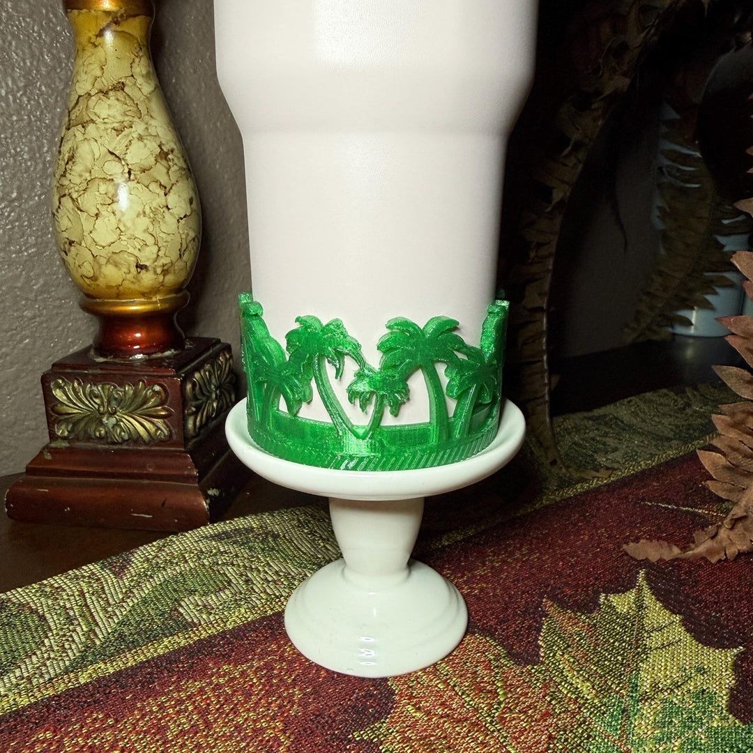 Beach Palm Tree Tumbler Boot, Unique Gift, Hydrojug, Stanley, and others