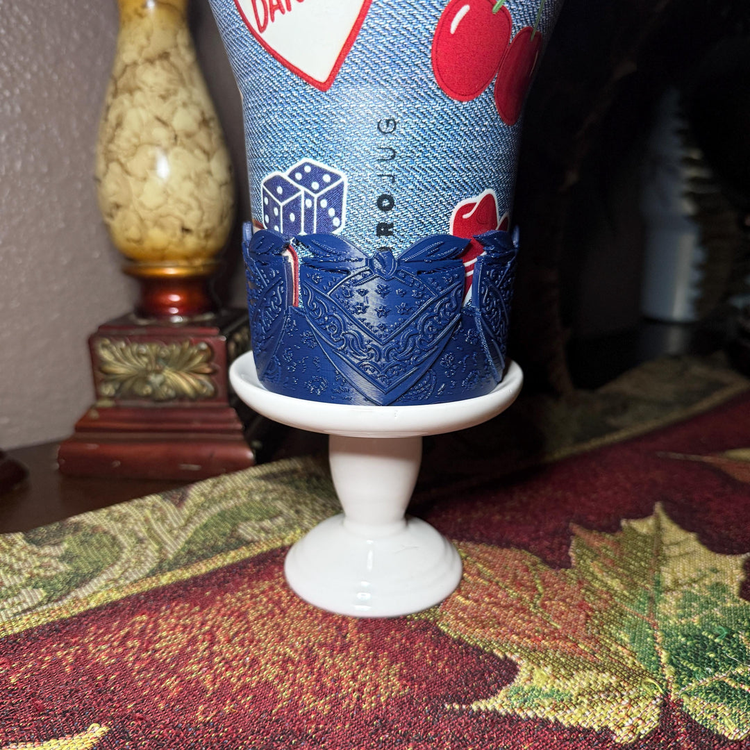American Honey Red Blue Tumbler Boot or halo, fits 32 or 40 oz Hydrojug Tumbler, Cup Boot Sleeve, bandana paisly print