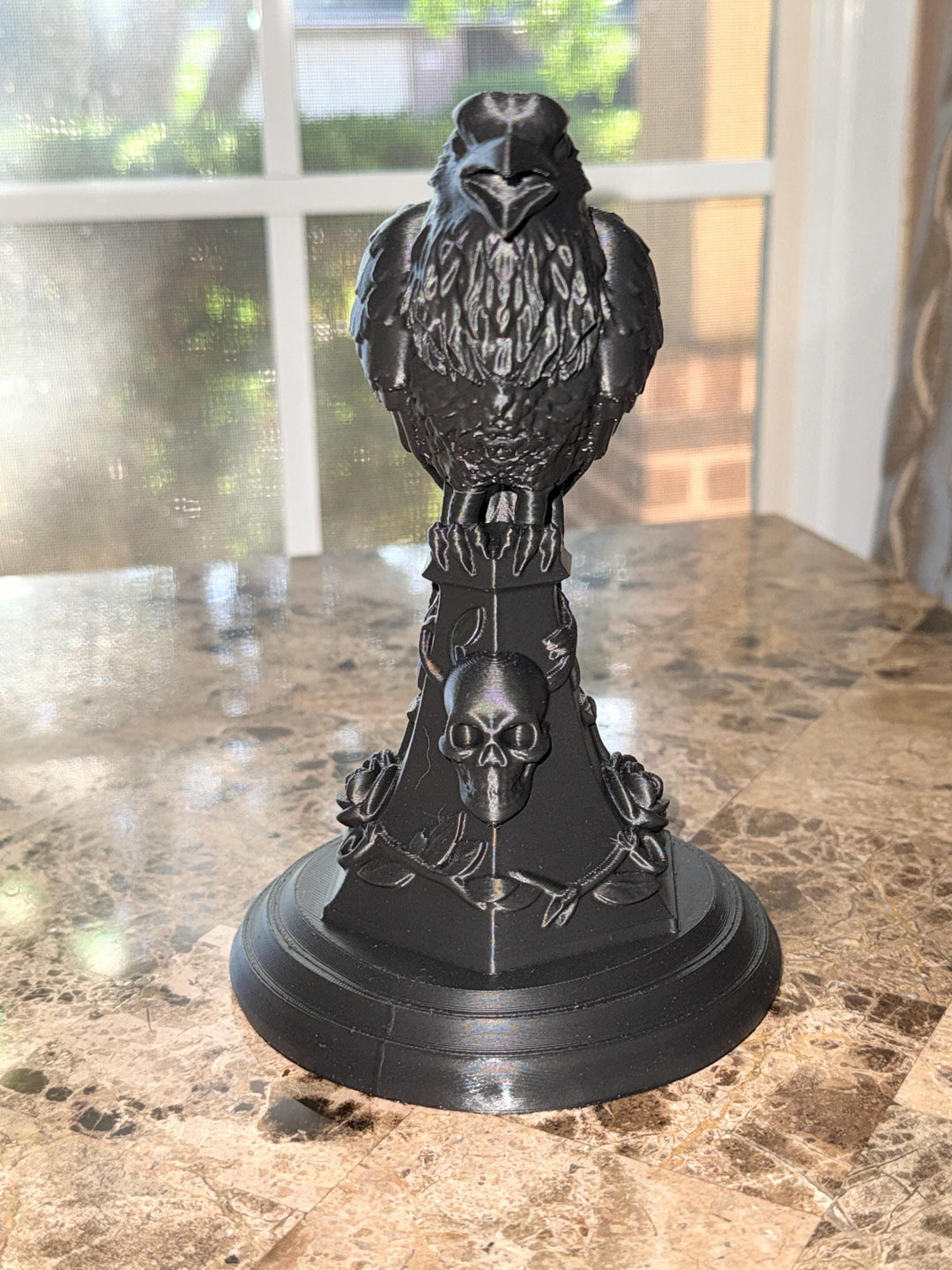 Black Raven Crow Gothic Halloween Decor, Creepy Dark Aesthtic