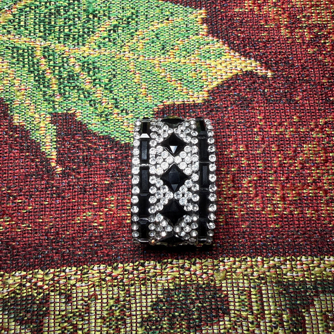 Elegant Black and Silver Rhinestone Royal Princess Accessories for Stanley and Coldest Tumblers, Queen Bling Fancy, Unique Gift