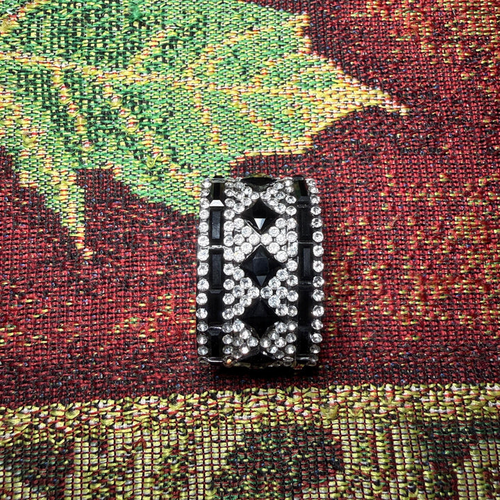 Elegant Black and Silver Rhinestone Royal Princess Accessories for Stanley and Coldest Tumblers, Queen Bling Fancy, Unique Gift