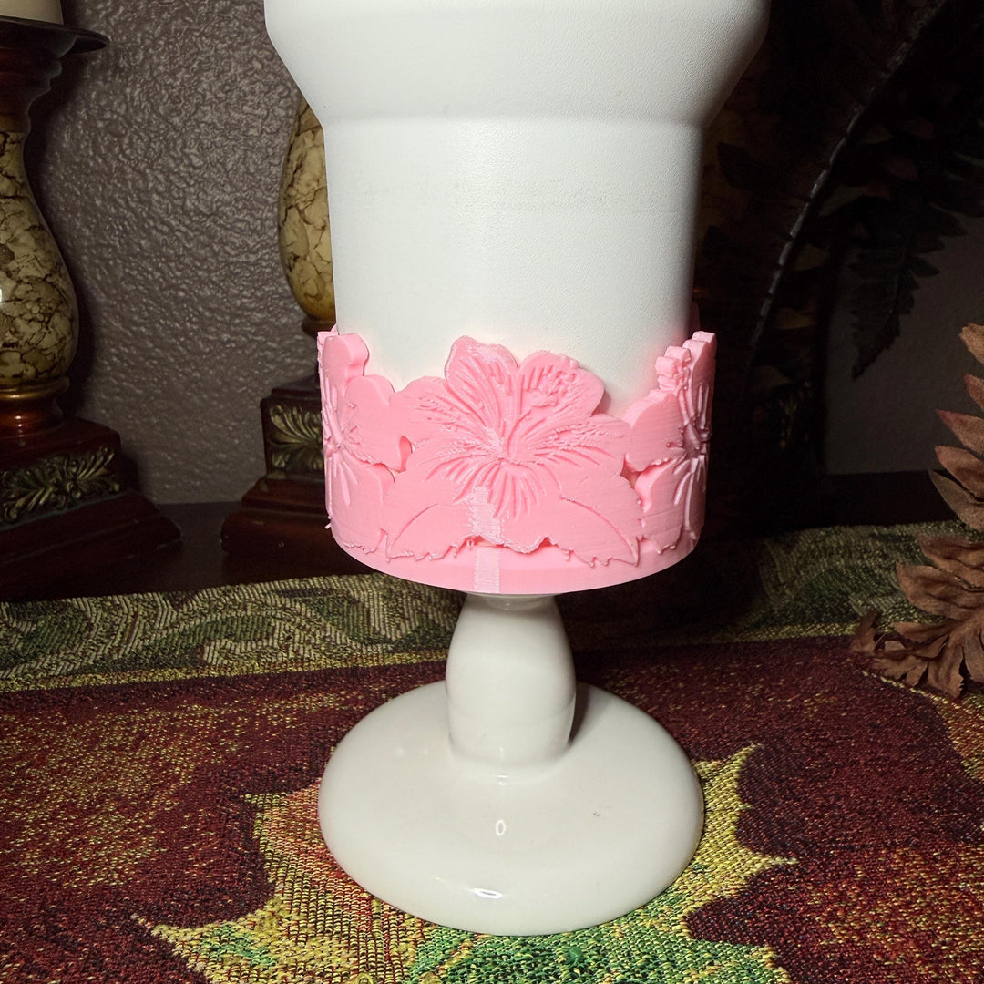 Spring Floral Flower Tumbler Boot, Tumbler Boot Sleeve, fits Stanley HydroJug, Hibiscus Resort Mothers Day Desert Blooms