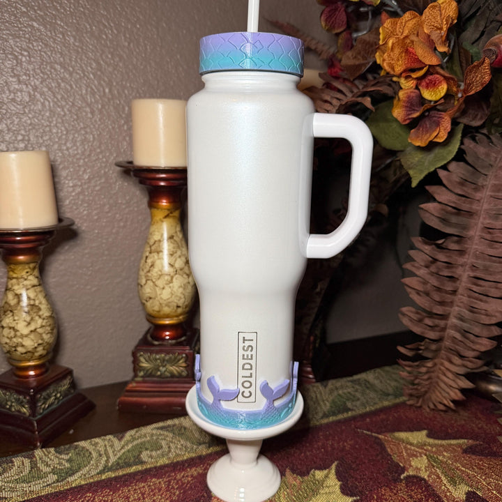 Mermaid Tail Tumbler Boot or Halo Sleeve, summer beach themed cup sleeve, Fit's Stanley HydroJug Coldest Tumblers, Protective Sleeve