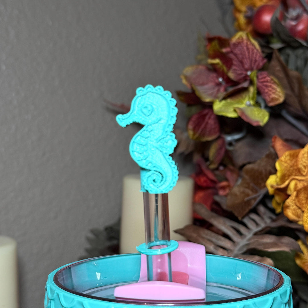 Seahorse and Coral Sea Life Tumbler Boot, Tumbler Boot Sleeve, Fit's Stanley, Coldest and Hydrojug Tumblers, Protective Sleeve