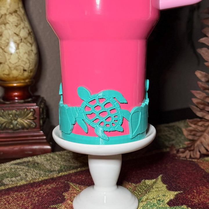 Seahorse and Coral Sea Life Tumbler Boot, Tumbler Boot Sleeve, Fit's Stanley, Coldest and Hydrojug Tumblers, Protective Sleeve