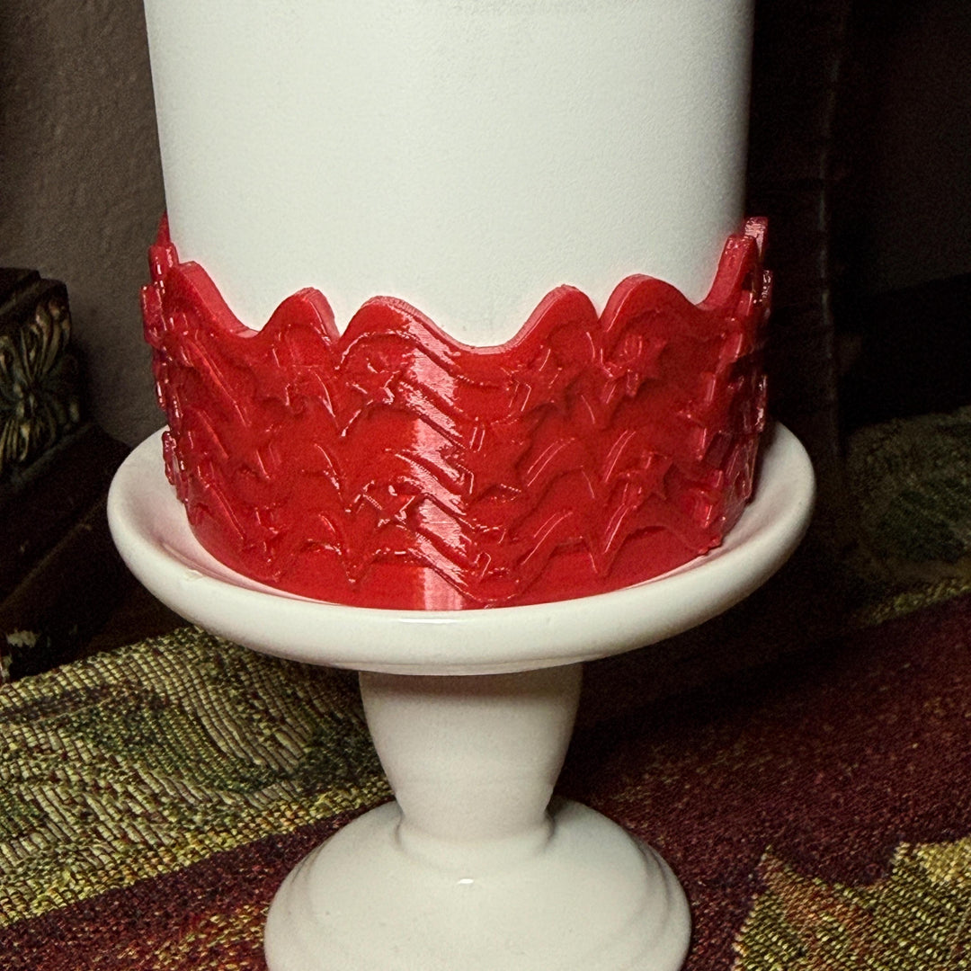 Red Silver Blue Tumbler Boot, fits Stanley Hydrojug Tumbler and can cooler, Cup Boot Sleeve, stars stripes red chili fireworks cream royal