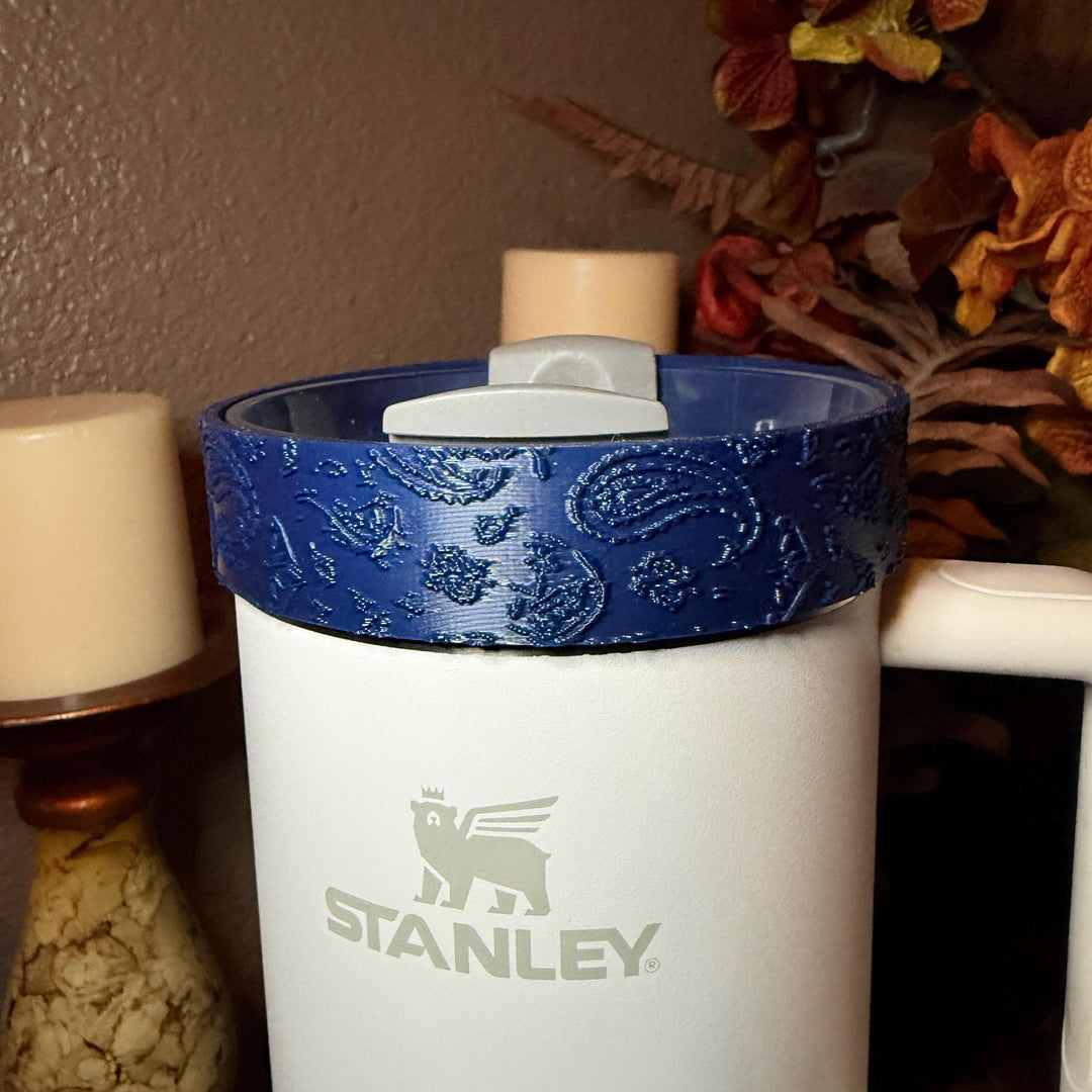 American Honey Red Blue Tumbler Boot or halo, fits 32 or 40 oz Hydrojug Tumbler, Cup Boot Sleeve, bandana paisly print