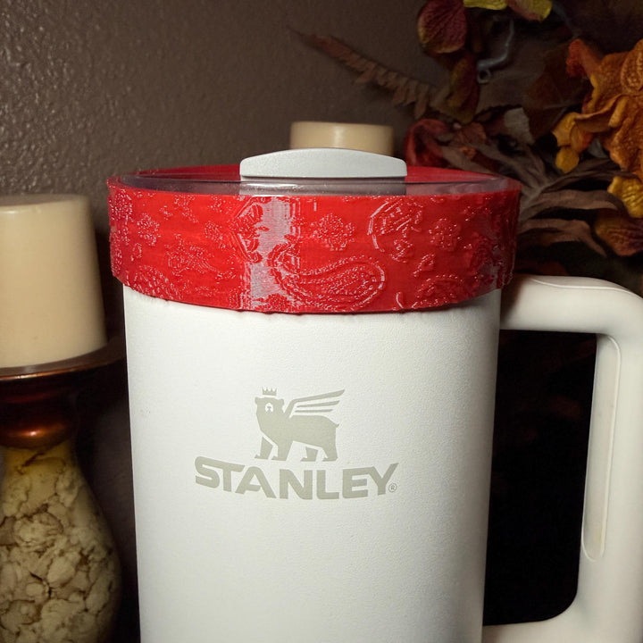 American Honey Red Blue Tumbler Boot or halo, fits 32 or 40 oz Hydrojug Tumbler, Cup Boot Sleeve, bandana paisly print