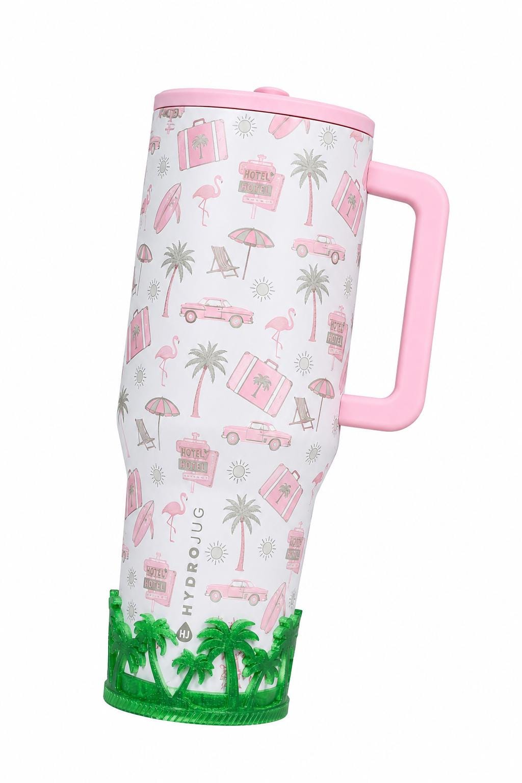 Beach Palm Tree Tumbler Boot, Unique Gift, Hydrojug, Stanley, and others