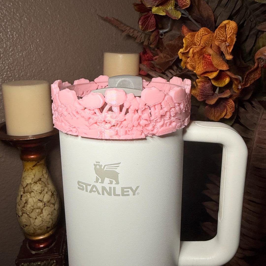 LSF Polaroid Pink Floral Fancy Accessory Collection for Stanley tumblers, Unique Gift Hot Seller