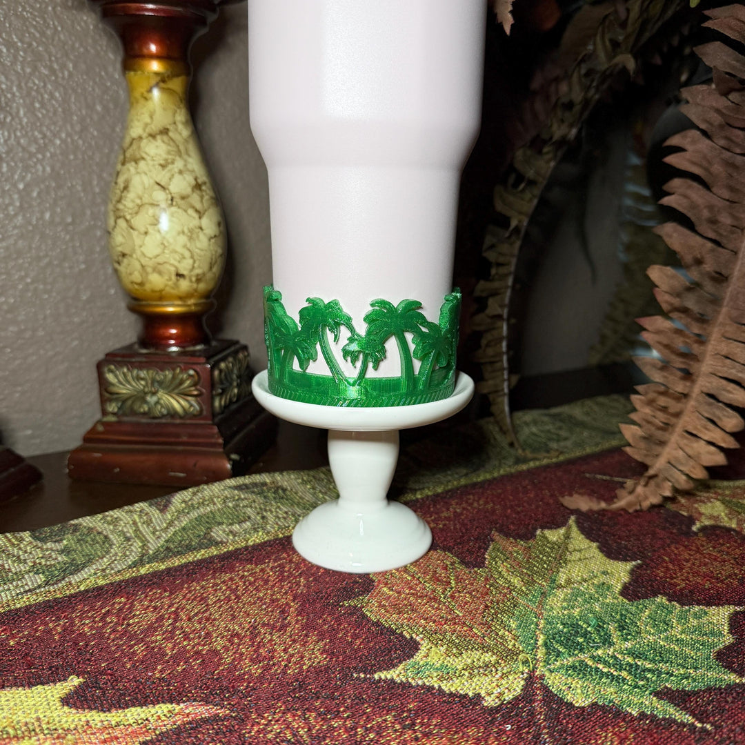 Beach Palm Tree Tumbler Boot, Unique Gift, Hydrojug, Stanley, and others