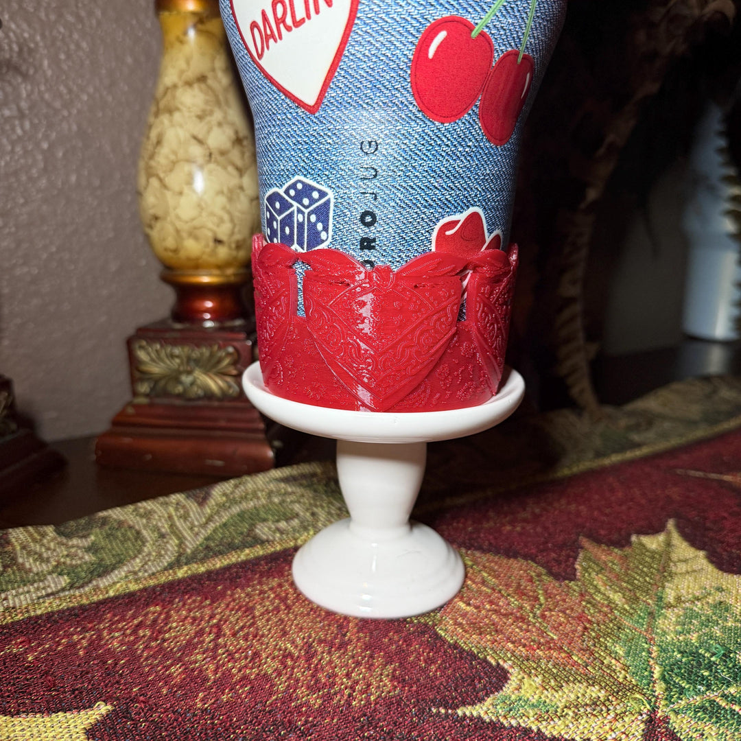 American Honey Red Blue Tumbler Boot or halo, fits 32 or 40 oz Hydrojug Tumbler, Cup Boot Sleeve, bandana paisly print
