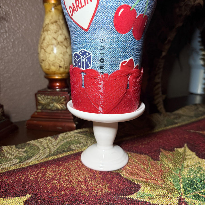American Honey Red Blue Tumbler Boot or halo, fits 32 or 40 oz Hydrojug Tumbler, Cup Boot Sleeve, bandana paisly print