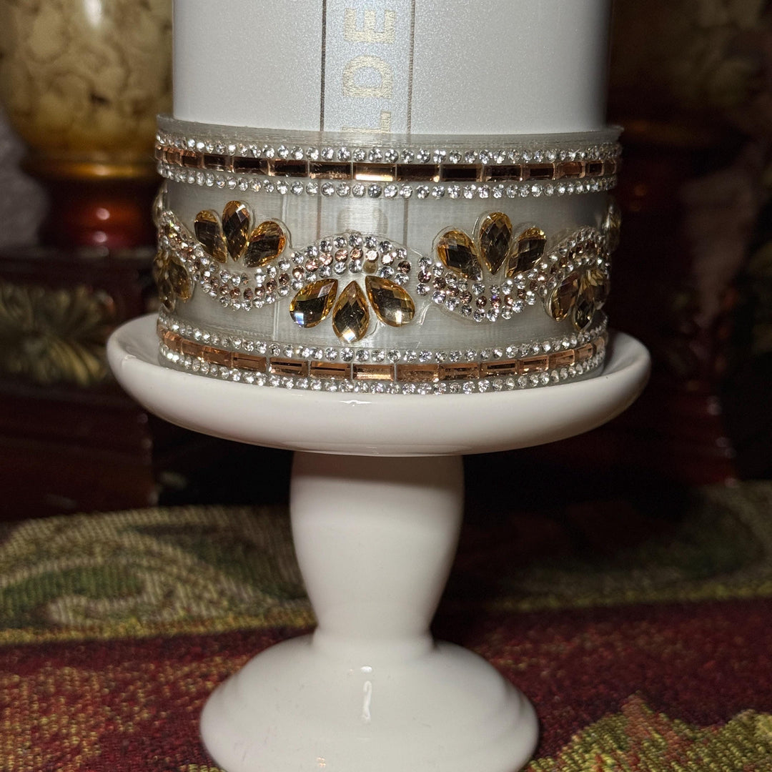 Gold and Siver Flat Fancy Rhinestone Tumbler collar, halo, boot, handle clips, fits Coldest and Stanley, tumbler accessories, unique gift