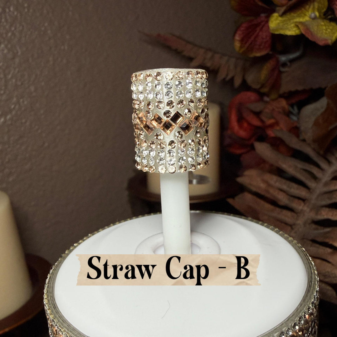Gold and Siver Flat Fancy Rhinestone Tumbler collar, halo, boot, handle clips, fits Coldest and Stanley, tumbler accessories, unique gift