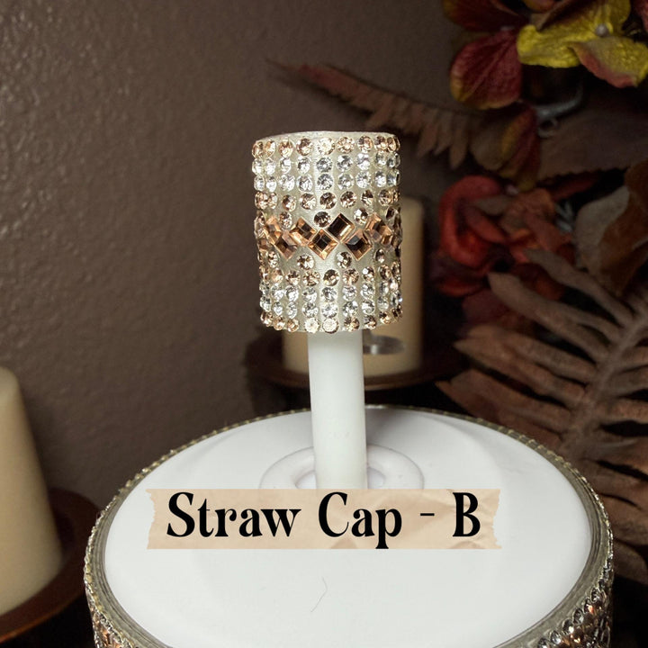 Gold and Siver Flat Fancy Rhinestone Tumbler collar, halo, boot, handle clips, fits Coldest and Stanley, tumbler accessories, unique gift