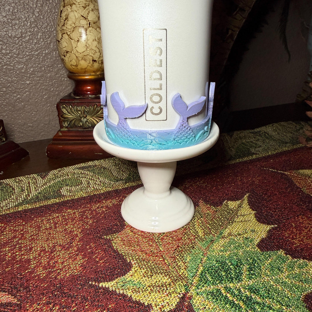 Mermaid Tail Tumbler Boot or Halo Sleeve, summer beach themed cup sleeve, Fit's Stanley HydroJug Coldest Tumblers, Protective Sleeve