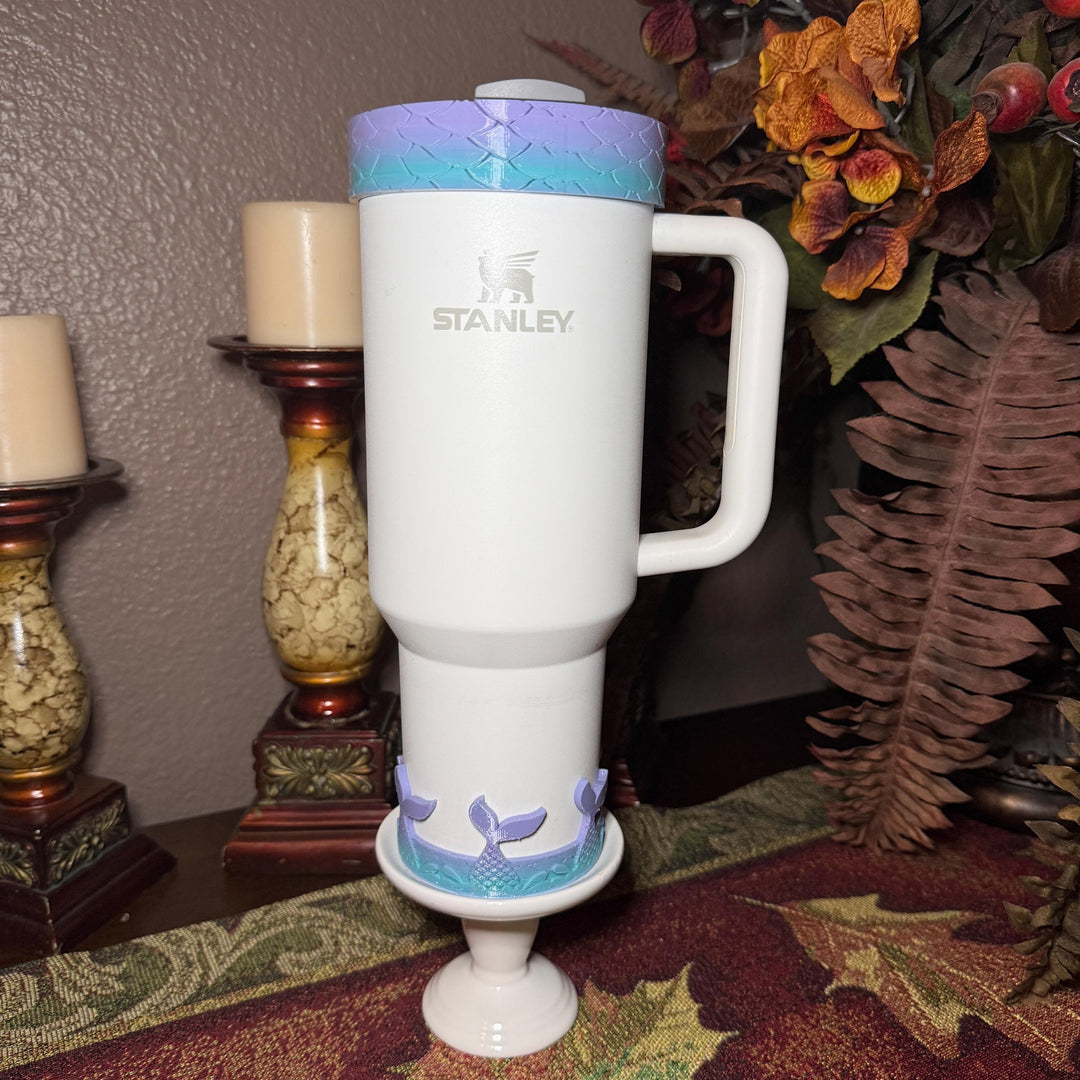 Mermaid Tail Tumbler Boot or Halo Sleeve, summer beach themed cup sleeve, Fit's Stanley HydroJug Coldest Tumblers, Protective Sleeve