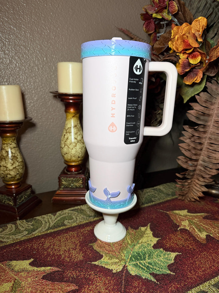 Mermaid Tail Tumbler Boot or Halo Sleeve, summer beach themed cup sleeve, Fit's Stanley HydroJug Coldest Tumblers, Protective Sleeve