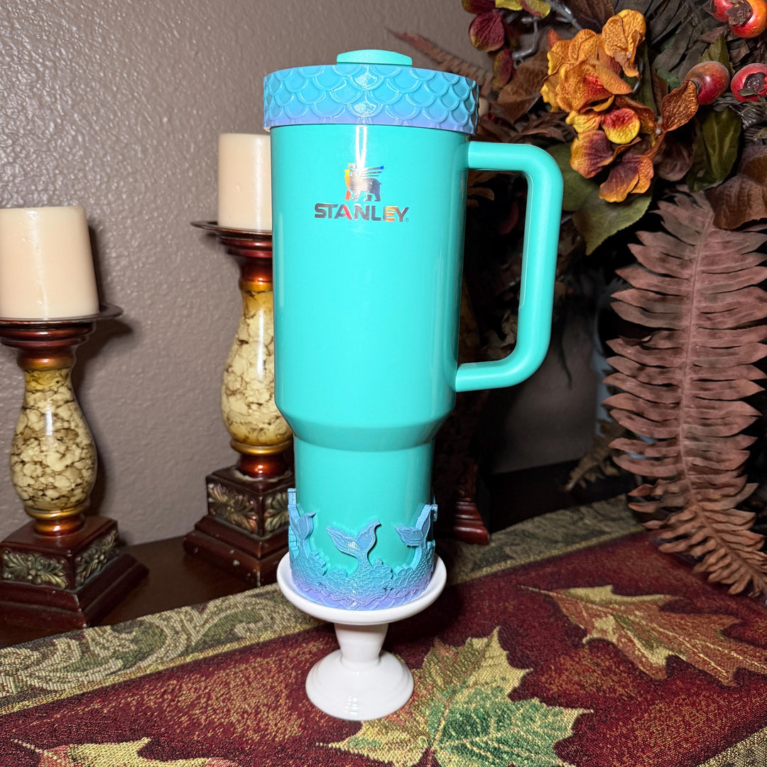 Mermaid Tail Tumbler Boot or Halo Sleeve, summer beach themed cup sleeve, Fit's Stanley HydroJug Coldest Tumblers, Protective Sleeve