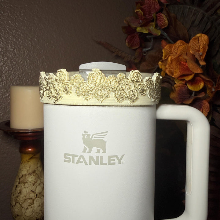 LSF Lemon Haze Floral Fancy Accessory Collection for Stanley tumblers, Unique Gift Hot Seller