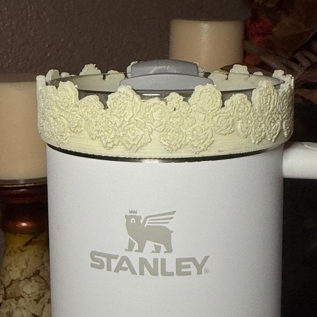 LSF Lemon Haze Floral Fancy Accessory Collection for Stanley tumblers, Unique Gift Hot Seller
