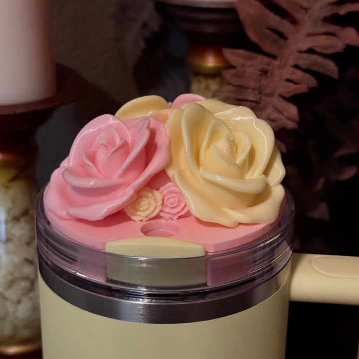 LSF Lemon Haze Floral Fancy Accessory Collection for Stanley tumblers, Unique Gift Hot Seller