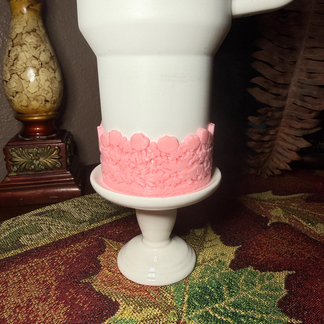 LSF Polaroid Pink Floral Fancy Accessory Collection for Stanley tumblers, Unique Gift Hot Seller