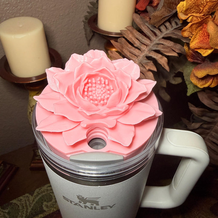 LSF Polaroid Pink Floral Fancy Accessory Collection for Stanley tumblers, Unique Gift Hot Seller