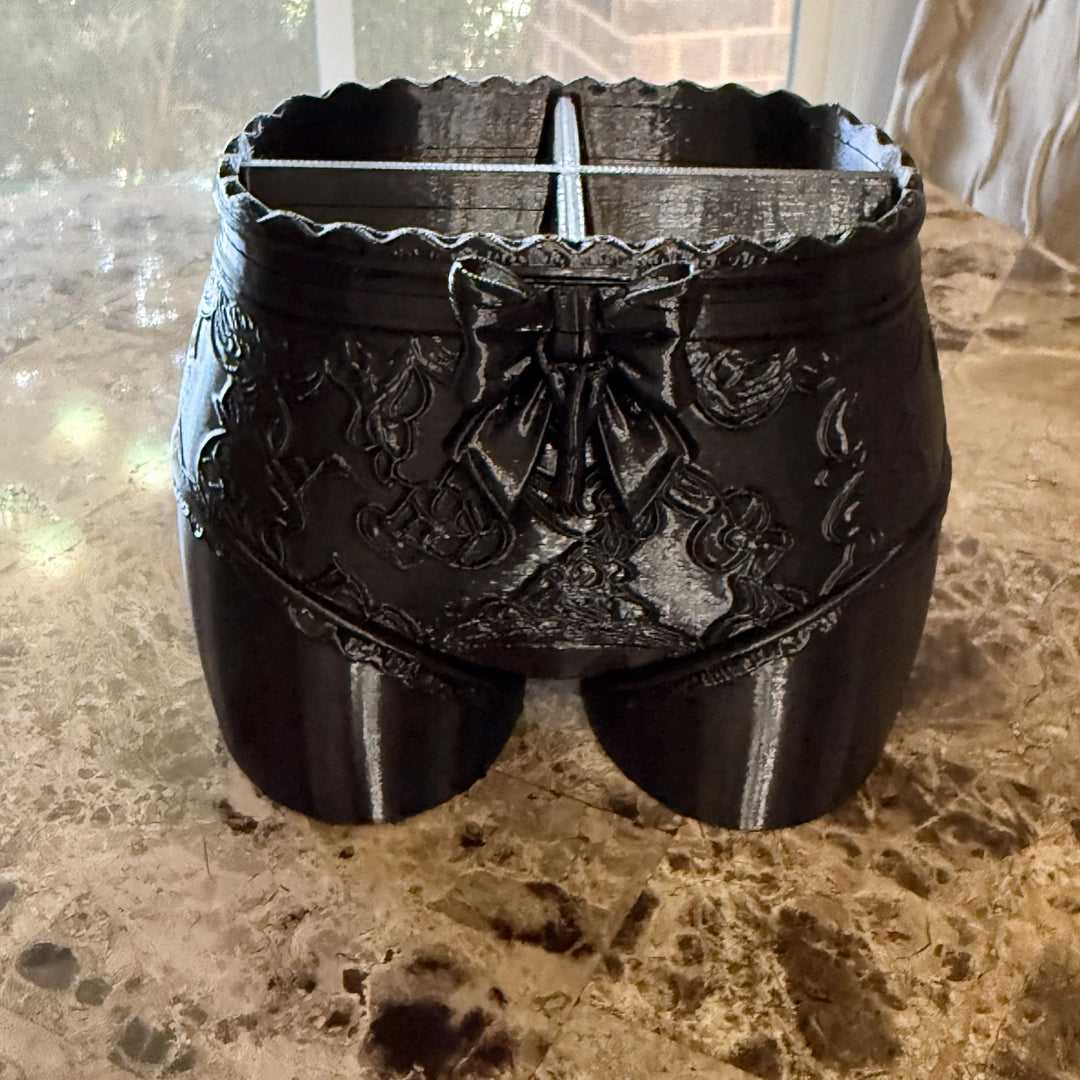 Lingerie Vanity Organizer, Corset Lace Makeup Organizer, Gothic Vanity Storage, Cosmetic Holder, multiple colors