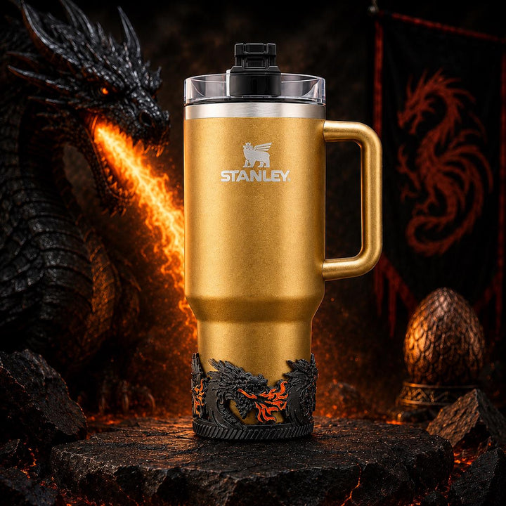 Fire breathing dragon Tumbler Boot, fits your Stanley Coldest or Hydrojug Tumblers, Unique Gift
