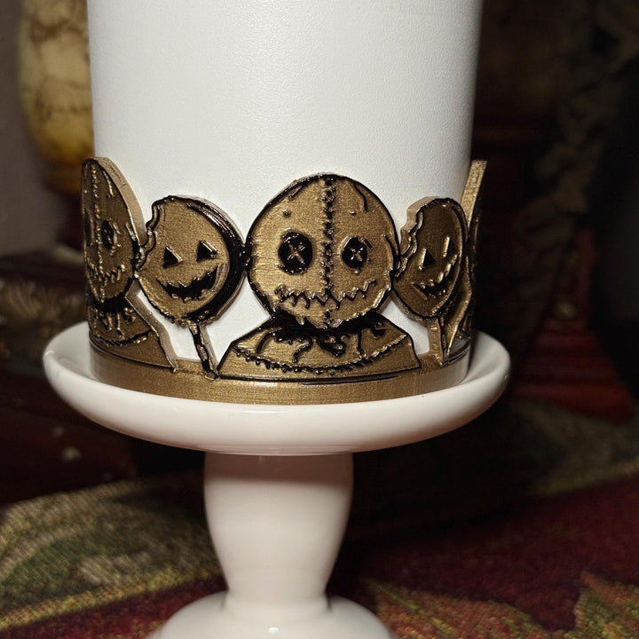 Spooky Pumpkin Trick or Treat Halloween Tumbler Boot, trendy accessories for Stanley tumblers, unique gift hand painted