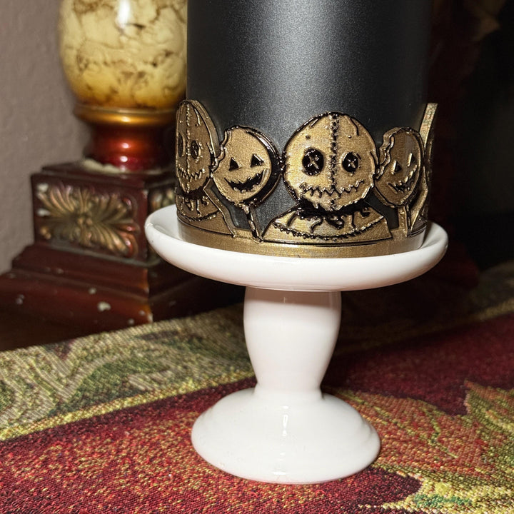 Spooky Pumpkin Trick or Treat Halloween Tumbler Boot, trendy accessories for Stanley tumblers, unique gift hand painted