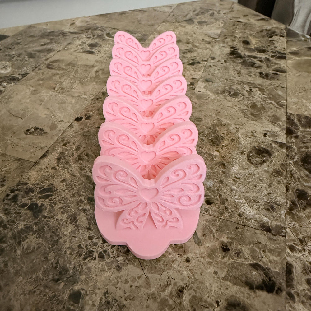 Pink Bow Cash Stuffing Tray, Cash Budget Organizer, Envelope Budgeting Money Sorter, Budgeting Desk Organizer,| 3D Printed Finance Gift