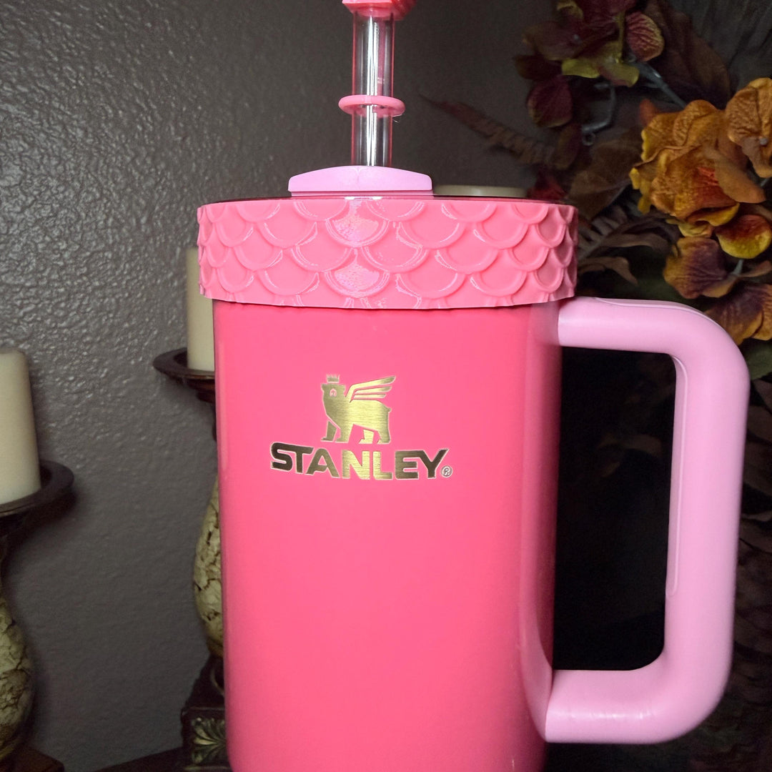 Pink Seahorse and Coral Sea Life Tumbler Boot, Tumbler Boot Sleeve, Fit's Stanley, Coldest and Hydrojug Tumblers, Protective Sleeve