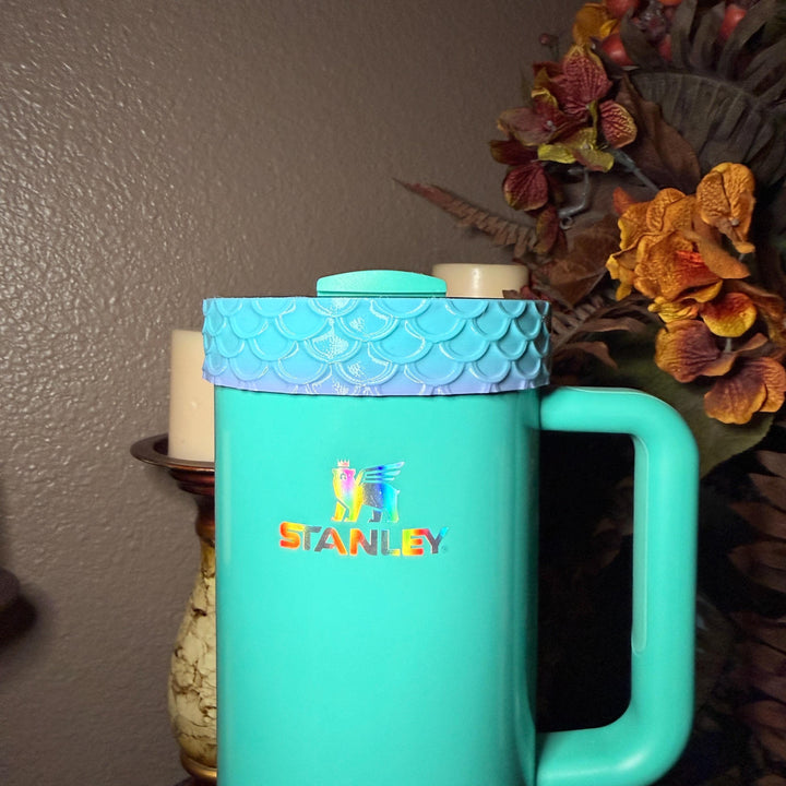 Mermaid Tail Tumbler Boot or Halo Sleeve, summer beach themed cup sleeve, Fit's Stanley HydroJug Coldest Tumblers, Protective Sleeve