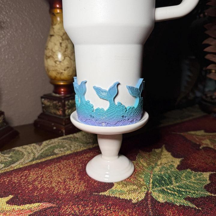 Mermaid Tail Tumbler Boot or Halo Sleeve, summer beach themed cup sleeve, Fit's Stanley HydroJug Coldest Tumblers, Protective Sleeve
