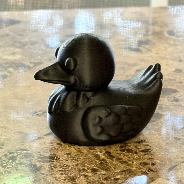 Black Raven Decorator Duck, 3D Printed Black Crow, Goth Lover Gift, Desk Nighstand Decor Collectible