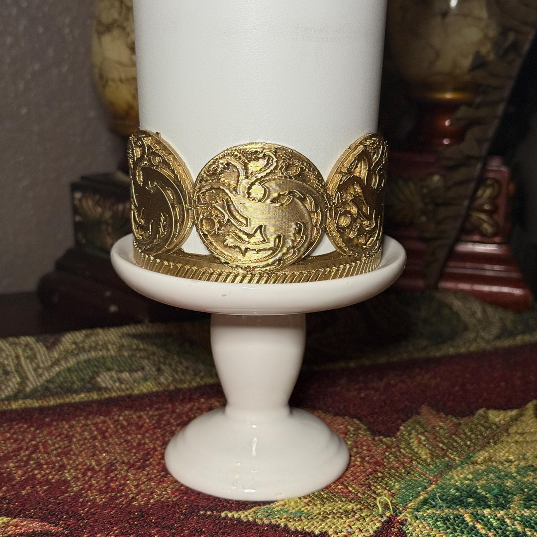 Dragon Crest Sigil Boot, HOTD GOT Tumbler Accessories, Fits Stanley, Coldest, Hydrojug and more, unique trending dragon crest gift